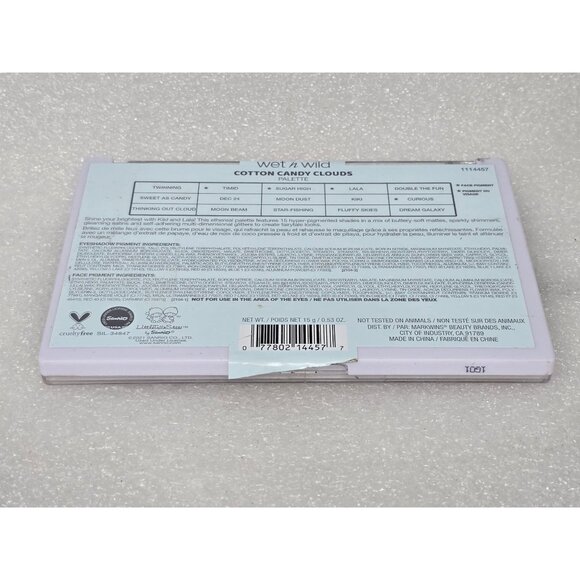 Wet N Wild X Little Twin Stars Cotton Candy Clouds Eyeshadow Palette Limited Ed - Picture 3 of 3